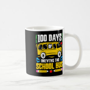 Taza De Café Días De Conducción En Autobús Escolar