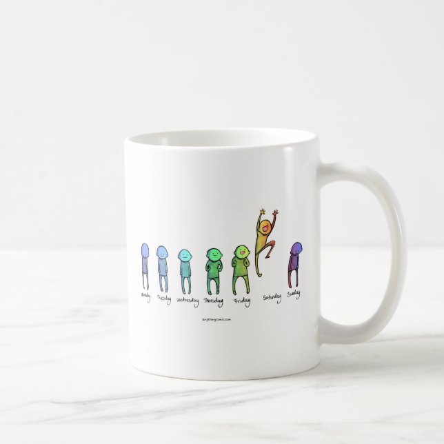 Taza De Café Días de la semana (Derecha)