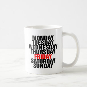 Taza De Café Días de la semana