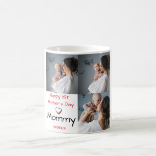 Taza De Café Días de madre simple y Moda Regalo tres Collages d