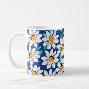 Taza De Café Días de primavera: estampado floral de moda.