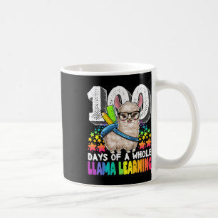 Taza De Café Días De Una Llama Entera Aprendiendo 100 Días De E