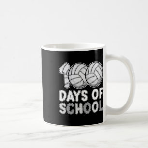 Taza De Café Días De Voleibol Escolar 100° Día De Amor Escolar