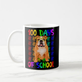 Taza De Café Días Escolares: Bulldog Francés Con Gles Más Intel