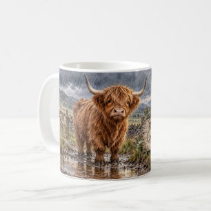 Taza De Café Días Lluviosos Vaca Campestre