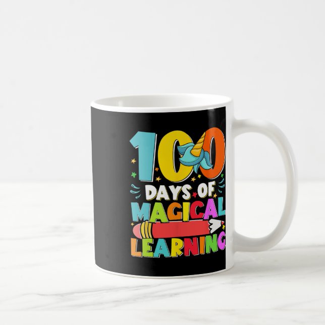 Taza De Café Días Magical Aprendiendo Niños Costume 100º Día De (Derecha)