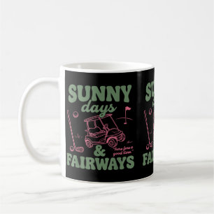 Taza De Café Días Soleados Y Calles De Golf Verano De Golf Aman