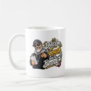 Taza De Café Dibs Divertidos De Deportes En El Entrenador Con L