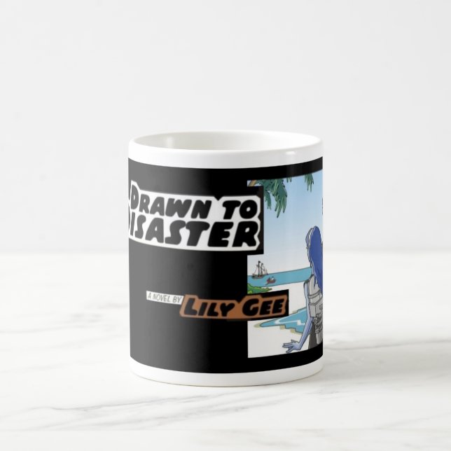 Taza de café - DIBUJADA AL DESASTRE por el lirio (Centro)