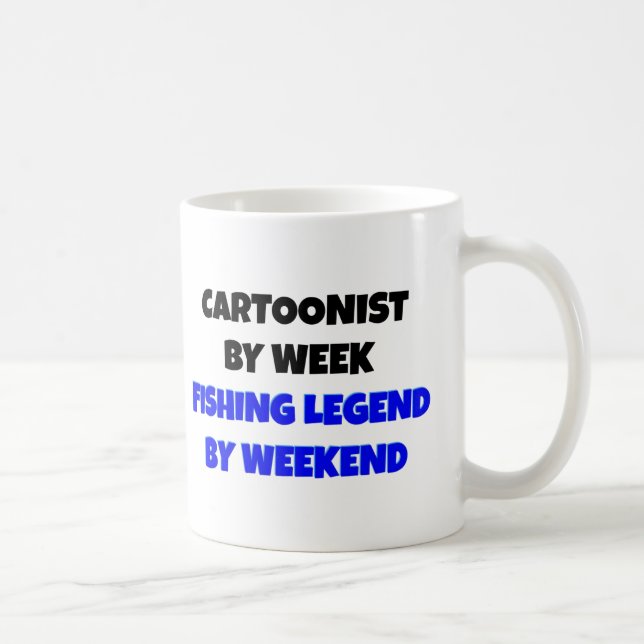 Taza De Café Dibujante de la leyenda de la pesca (Derecha)