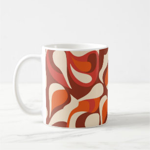 Taza De Café dibujar a mano patrón étnico. Fondo de diseño eleg