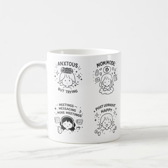 Taza De Café Dibujo  (Izquierda)