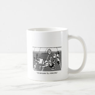 Taza De Café Dibujo animado 2163 del guardia de travesía