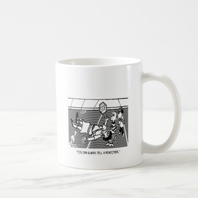 Taza De Café Dibujo animado 2163 del guardia de travesía (Derecha)
