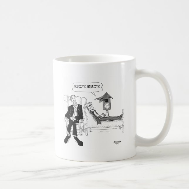 Taza De Café Dibujo animado 2199 del psiquiatra (Derecha)