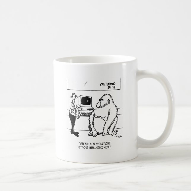 Taza De Café Dibujo animado 2839 de la evolución (Derecha)
