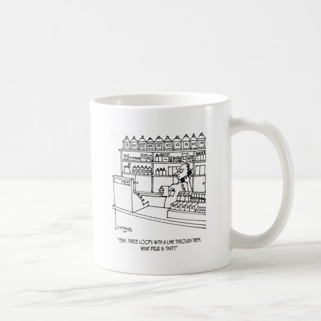Taza De Café Dibujo animado 3109 del farmacéutico (Derecha)