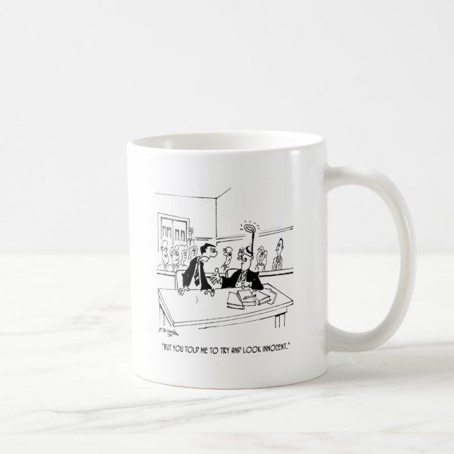 Taza De Café Dibujo animado 5299 del abogado (Derecha)