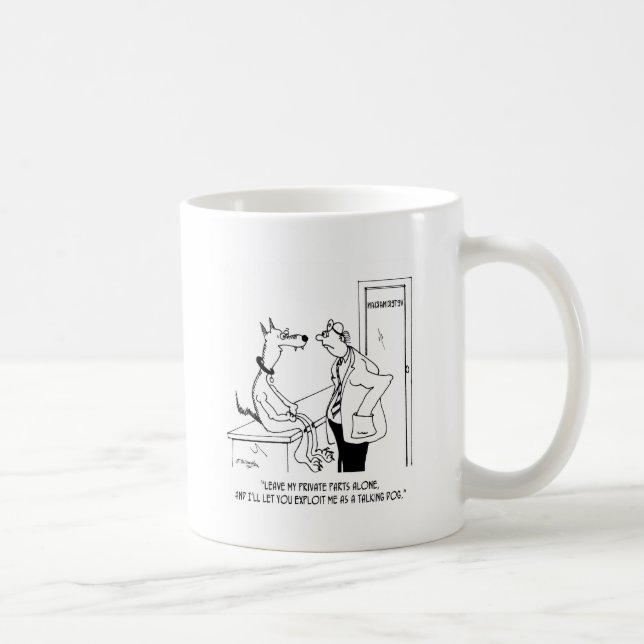 Taza De Café Dibujo animado 9479 del perro (Derecha)