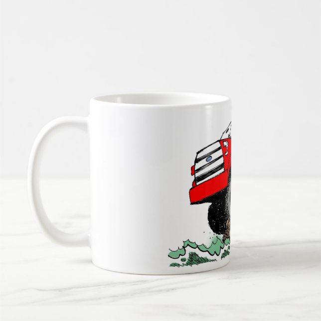 Taza De Café Dibujo animado: Camión del F150 de Noah (Izquierda)