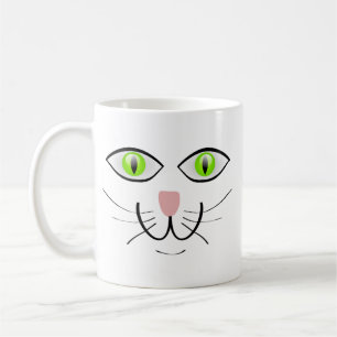 Taza De Café Dibujo Animado Cara Divertida Gato-29034