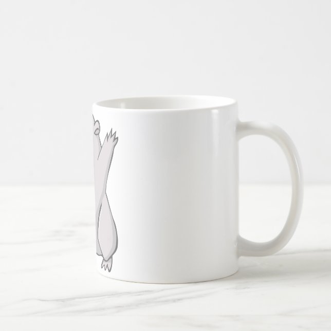 Taza De Café Dibujo animado común feliz de Wombat (Derecha)