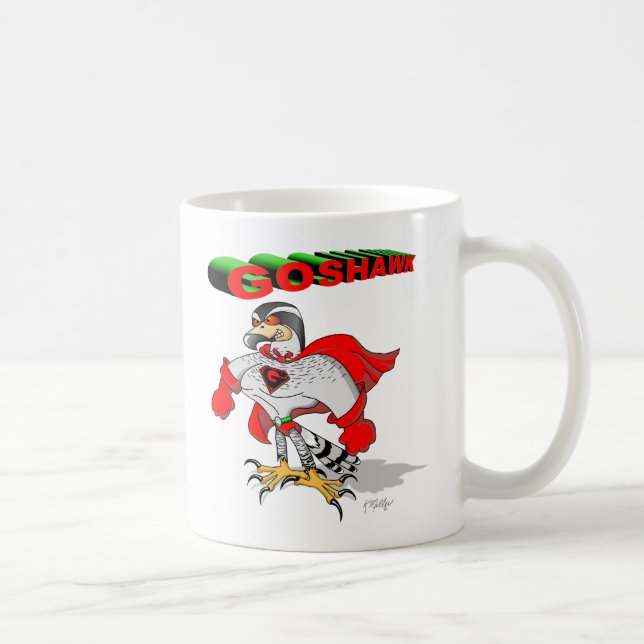 Taza De Café Dibujo animado de azor (Derecha)