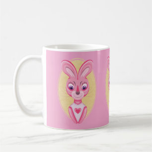 Taza De Café Dibujo animado de conejita linda