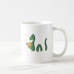 Taza De Café Dibujo animado de consumición de la cerveza del