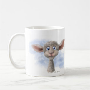 Taza De Café Dibujo animado de cordero dulce