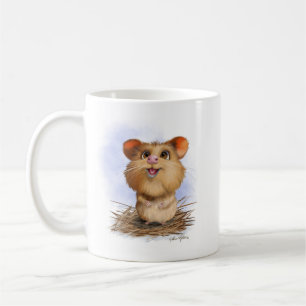Taza De Café Dibujo animado de hámster lindo y esponjoso