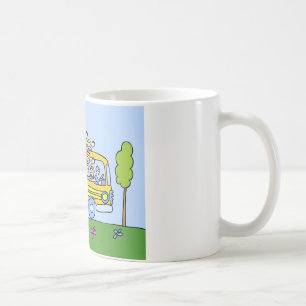 Taza De Café Dibujo animado de los jinetes de autobús escolar