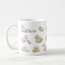 Taza De Café Dibujo animado de patito bebé adorable