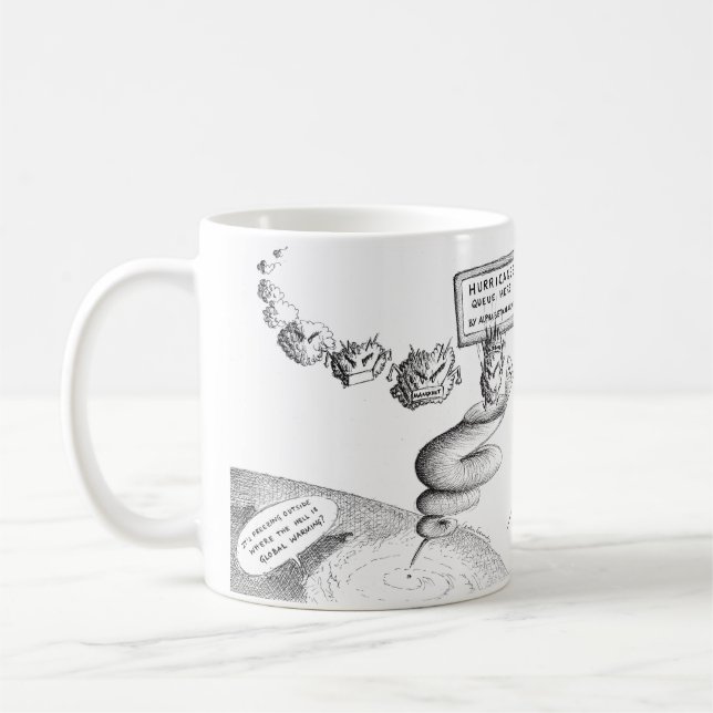 Taza De Café Dibujo animado del cambio de clima (Izquierda)