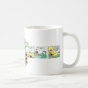 Taza De Café Dibujo animado del cocodrilo del pantano
