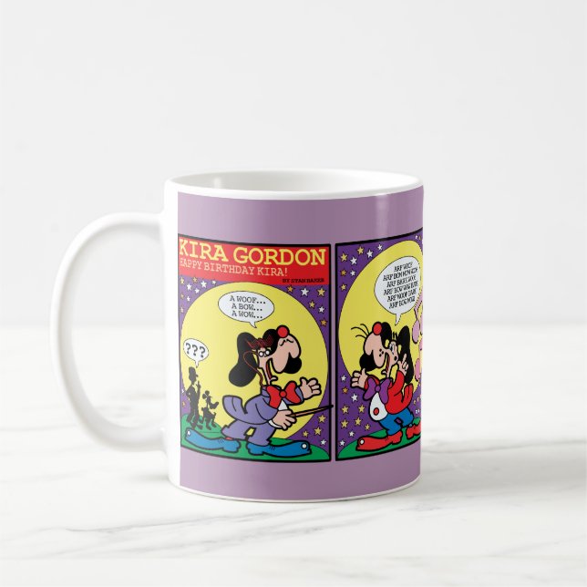 Taza De Café Dibujo animado del cumpleaños (Izquierda)