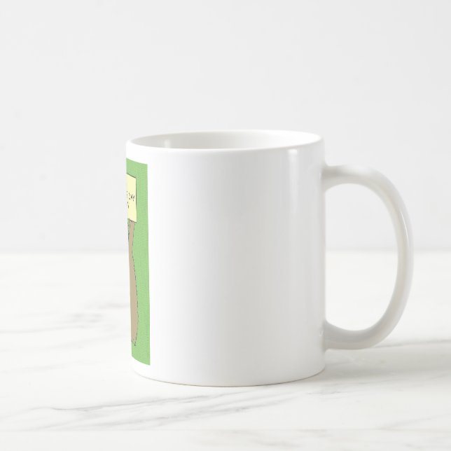 Taza De Café Dibujo animado del cumpleaños del día de la (Derecha)