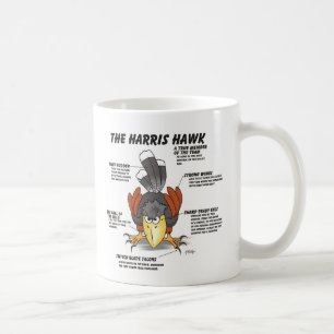 Taza De Café Dibujo animado del halcón de Harris