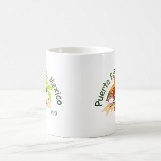 Taza De Café Dibujo animado del loro de México