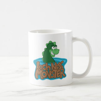 Taza De Café Dibujo animado del monstruo de Loch Ness