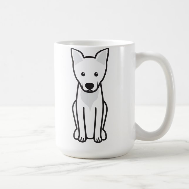 Taza De Café Dibujo animado del perro de Carolina (Derecha)