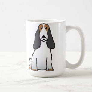 Taza De Café Dibujo animado del perro de cocker spaniel del