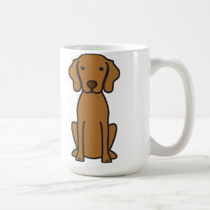 Taza De Café Dibujo animado del perro de Vizsla
