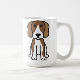 Taza De Café Dibujo animado del perro del beagle