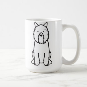 Taza De Café Dibujo animado del perro del DES Flandres de