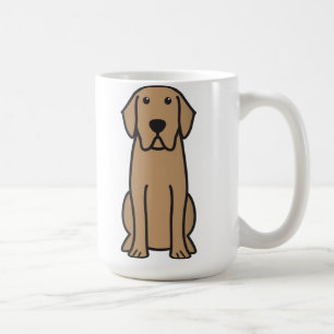 Taza De Café Dibujo animado del perro del labrador retriever