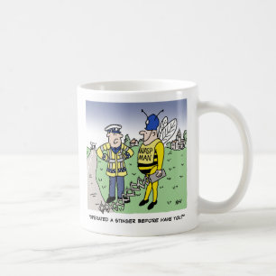 Taza De Café Dibujo animado divertido de la policía de tráfico