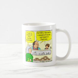 Taza De Café dibujo animado kosher del pastrami de Goyem del