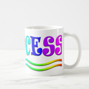 Taza De Café Dibujo animado lindo de corona de princesa arcoíri
