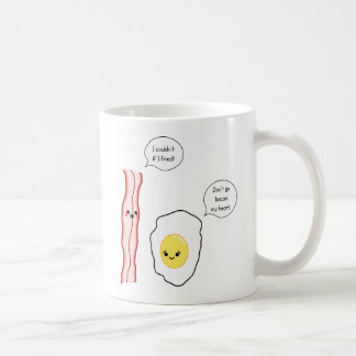 Taza De Café Dibujo animado lindo de tocino y del huevo